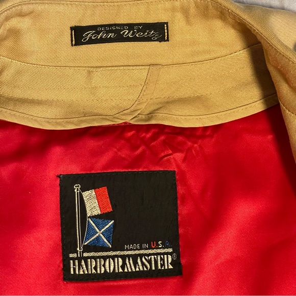 John Weitz Harbor Master Vtg 70’s Trench Coat w/ Removable Wool Lining Sz 44R - Picture 14 of 16
